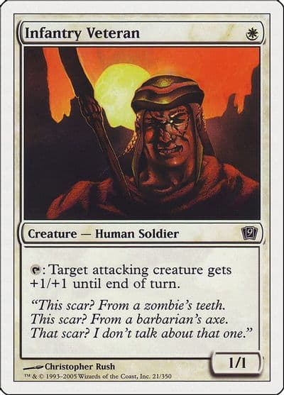Infantry Veteran 9th Edition Magic card