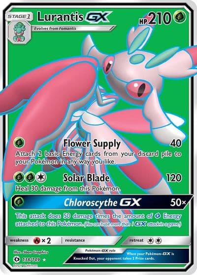 Lurantis GX (Full Art) SM Base Set Pokemon card