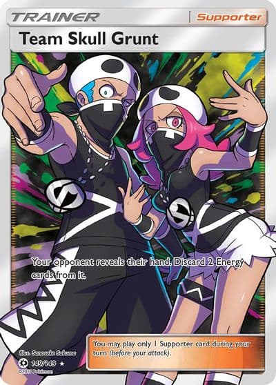 Team Skull Grunt (Full Art) SM Base Set Pokemon card