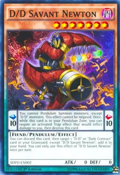D D Savant Newton Structure Deck: Pendulum Domination Yu-Gi-Oh! card