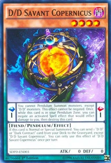 D D Savant Copernicus Structure Deck: Pendulum Domination Yu-Gi-Oh! card