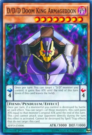 D D D Doom King Armageddon Structure Deck: Pendulum Domination Yu-Gi-Oh! card