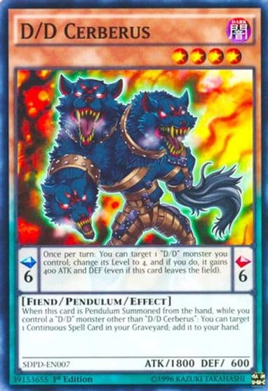 D D Cerberus Structure Deck: Pendulum Domination Yu-Gi-Oh! card