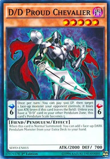 D D Proud Chevalier Structure Deck: Pendulum Domination Yu-Gi-Oh! card