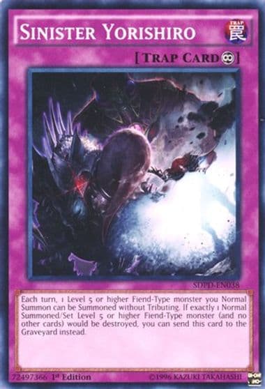 Sinister Yorishiro Structure Deck: Pendulum Domination Yu-Gi-Oh! card