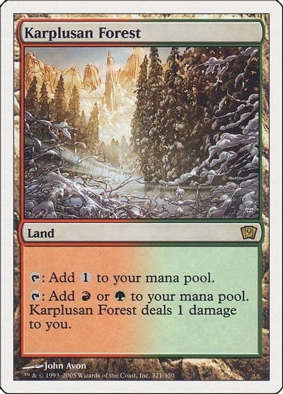 Karplusan Forest 9th Edition Magic card