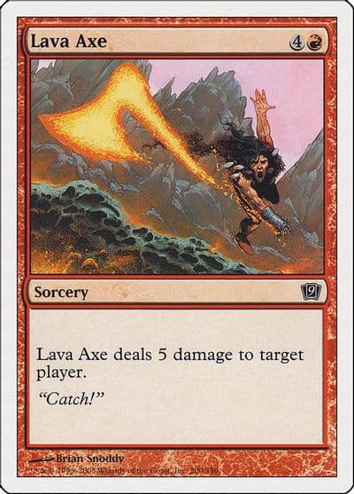 Lava Axe 9th Edition Magic card