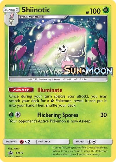 Shiinotic - SM10 (Prerelease) SM Promos Pokemon card