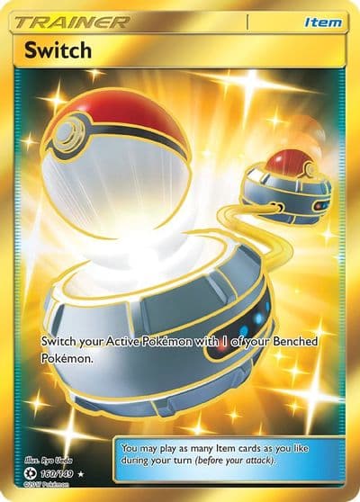 Switch (Secret) SM Base Set Pokemon card