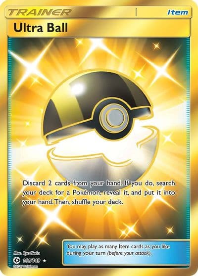 Ultra Ball (Secret) SM Base Set Pokemon card
