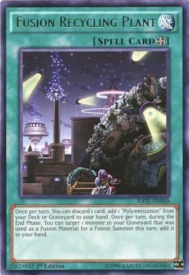 Fusion Recycling Plant Raging Tempest Yu-Gi-Oh! card
