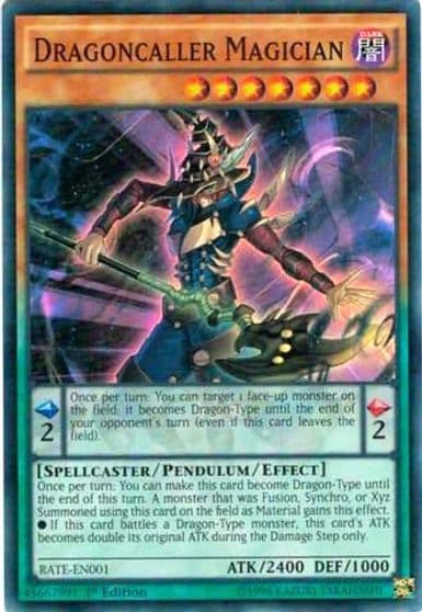 Dragoncaller Magician Raging Tempest Yu-Gi-Oh! card