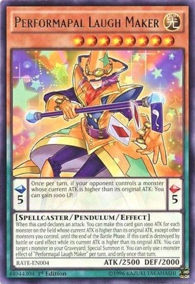 Performapal Laugh Maker Raging Tempest Yu-Gi-Oh! card