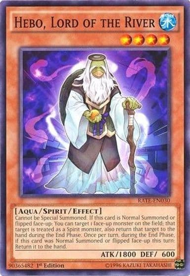 Hebo Lord of the River Raging Tempest Yu-Gi-Oh! card