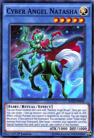 Cyber Angel Natasha Raging Tempest Yu-Gi-Oh! card