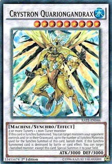 Crystron Quariongandrax Raging Tempest Yu-Gi-Oh! card