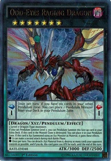 Odd Eyes Raging Dragon Raging Tempest Yu-Gi-Oh! card