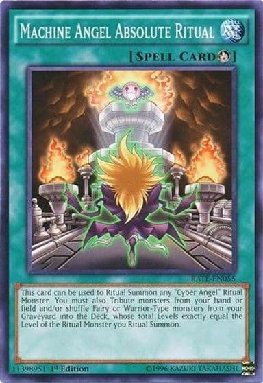 Machine Angel Absolute Ritual Raging Tempest Yu-Gi-Oh! card