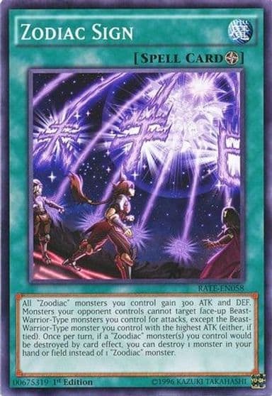 Zodiac Sign Raging Tempest Yu-Gi-Oh! card