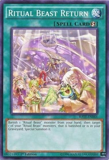 Ritual Beast Return Raging Tempest Yu-Gi-Oh! card