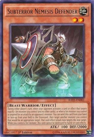 Subterror Nemesis Defender Raging Tempest Yu-Gi-Oh! card