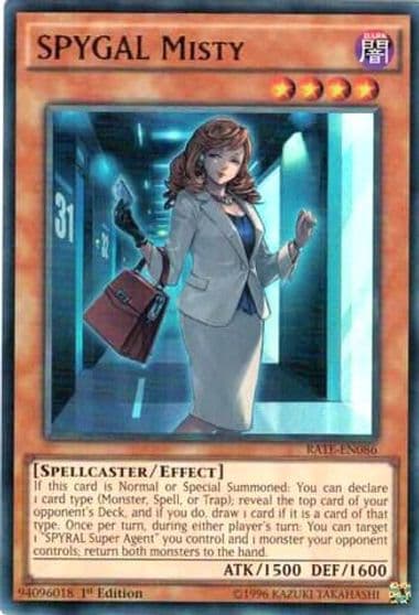 SPYGAL Misty Raging Tempest Yu-Gi-Oh! card