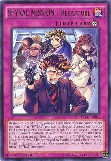 SPYRAL MISSION Recapture Raging Tempest Yu-Gi-Oh! card