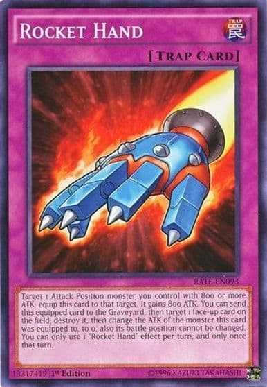 Rocket Hand Raging Tempest Yu-Gi-Oh! card