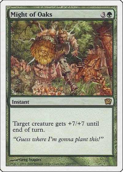 Might of Oaks 9th Edition Magic card