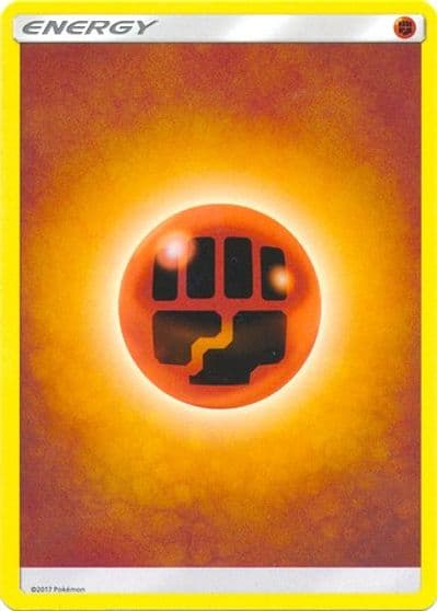Fighting Energy (2017 Unnumbered) SM Base Set Pokemon card