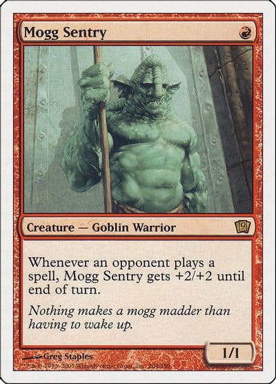 Mogg Sentry 9th Edition Magic card