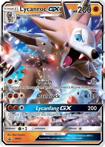 Lycanroc GX - SM14 SM Promos Pokemon card