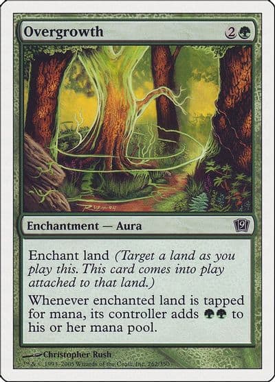 Overgrowth 9th Edition Magic card