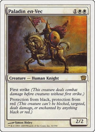 Paladin en Vec 9th Edition Magic card