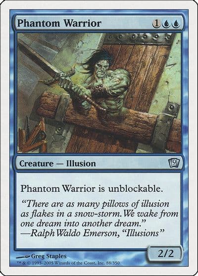 Phantom Warrior 9th Edition Magic card