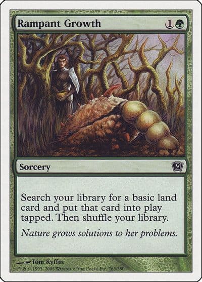 Rampant Growth 9th Edition Magic card