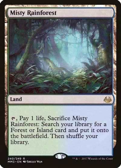 Misty Rainforest Modern Masters 2017 Magic card