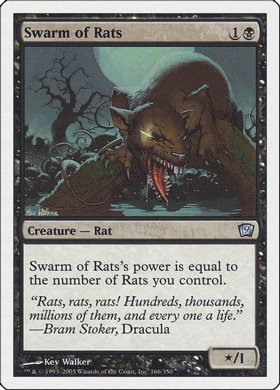 Swarm of Rats 9th Edition Magic card