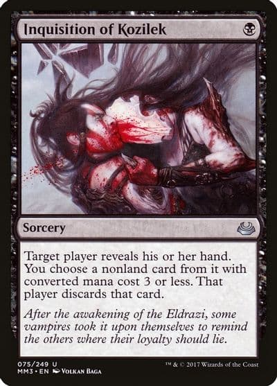 Inquisition of Kozilek Modern Masters 2017 Magic card