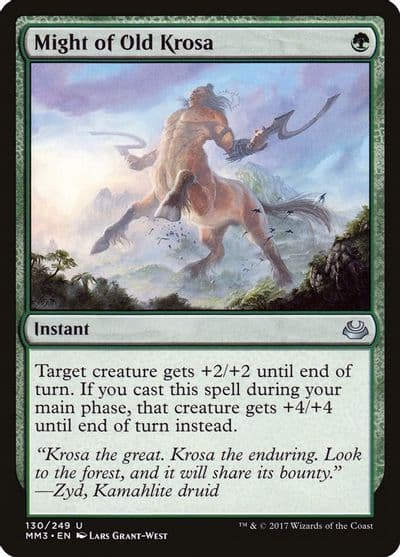 Might of Old Krosa Modern Masters 2017 Magic card