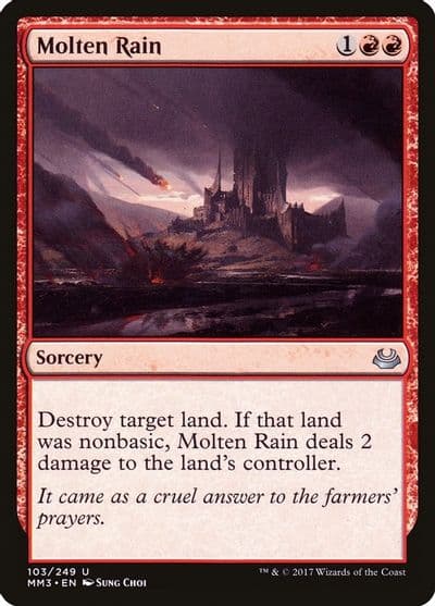 Molten Rain Modern Masters 2017 Magic card