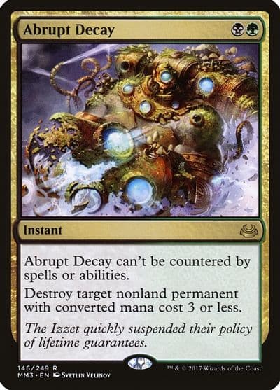 Abrupt Decay Modern Masters 2017 Magic card