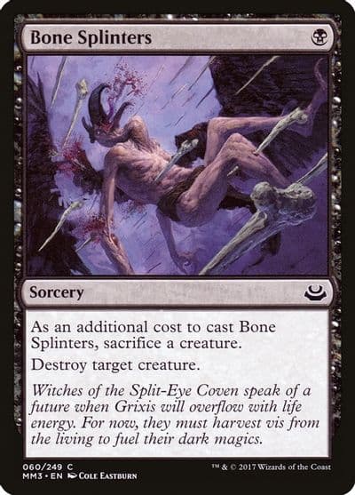 Bone Splinters Modern Masters 2017 Magic card