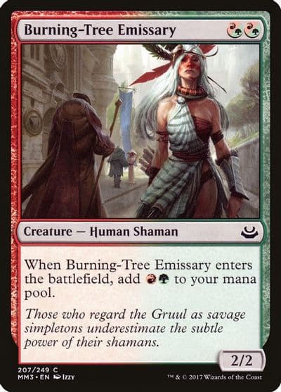 Burning Tree Emissary Modern Masters 2017 Magic card