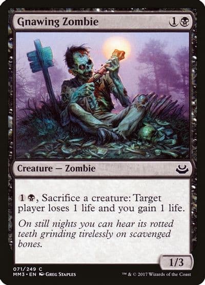 Gnawing Zombie Modern Masters 2017 Magic card