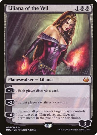 Liliana of the Veil Modern Masters 2017 Magic card
