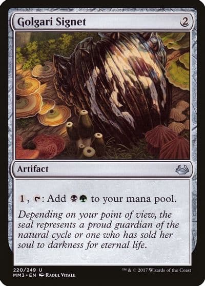 Golgari Signet Modern Masters 2017 Magic card
