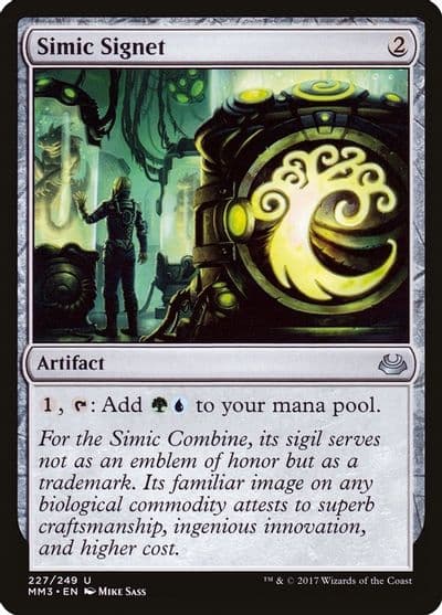 Simic Signet Modern Masters 2017 Magic card