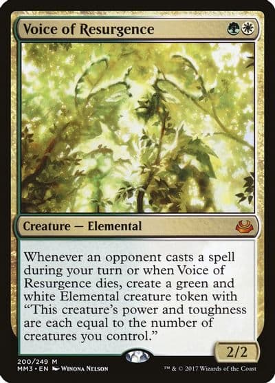 Voice of Resurgence Modern Masters 2017 Magic card
