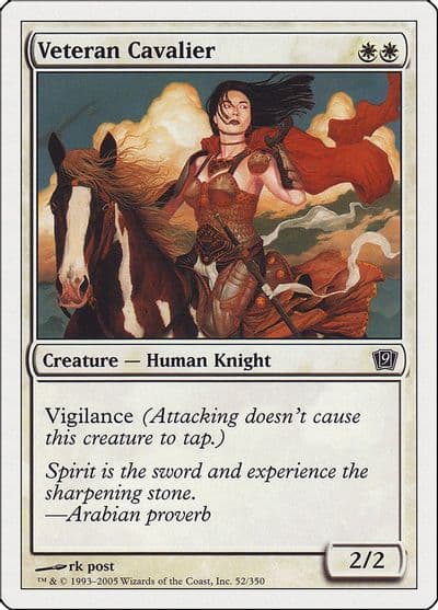 Veteran Cavalier 9th Edition Magic card